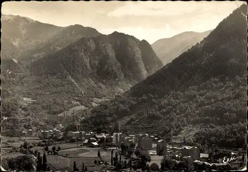 Ak Les Escaldes Engordany Andorra, Station Thermale, vue générale