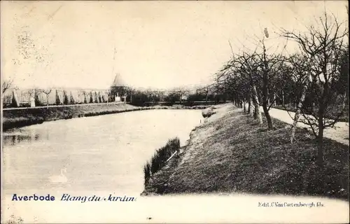 Ak Averbode Flandern Flämisch Brabant, Etang du Jardin