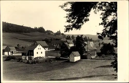 Ak Rehefeld Zaunhaus Altenberg im Erzgebirge, Blick auf den Ort, Felder