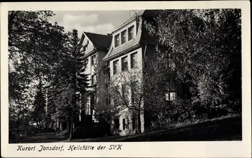 Ak Jonsdorf in Sachsen, Blick zur Heilstätte der SVK