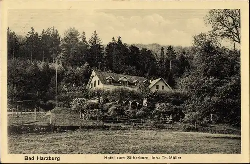 Ak Bad Harzburg in Niedersachsen, Hotel zum Silberborn, Inhaber Th. Müller