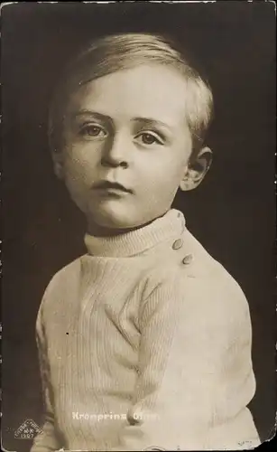 Ak Kronprinz Olav von Norwegen, Portrait