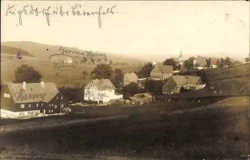 Foto Ak Schellerhau Altenberg im Erzgebirge, Blick auf den Ort mit Umgebung