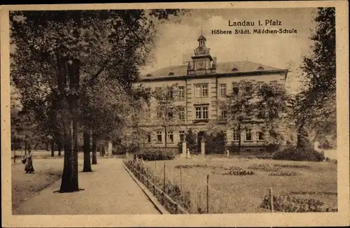 Ak Landau in der Pfalz, Höhere Städtische Mädchenschule