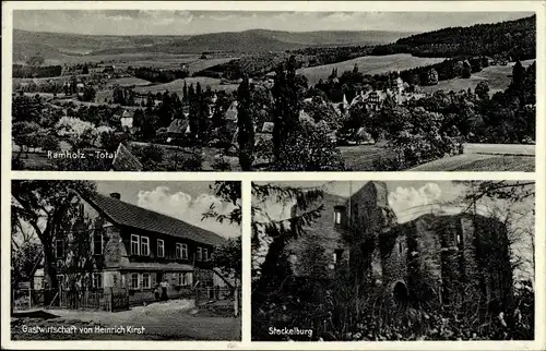 Ak Ramholz Schlüchtern im Main Kinzig Kreis, Gastwirtschaft, Inh. Heinrich Kirst, Stackelburg