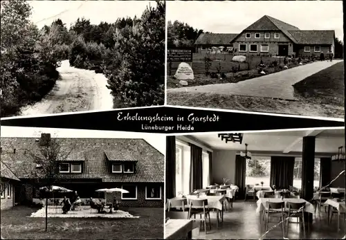 Ak Garstedt in Niedersachsen, Erholungsheim, Innenansicht, Terrasse