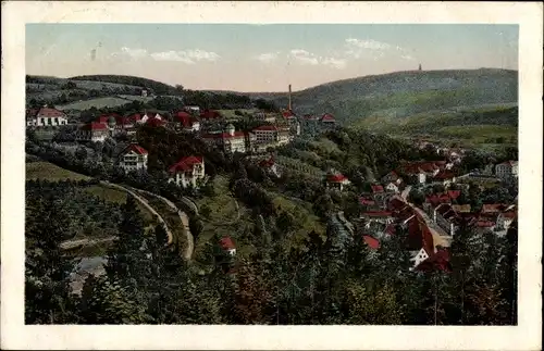 Ak Bad Gottleuba in Sachsen, Blick auf den Ort mit Umgebung