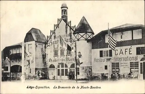 Ak Liège Lüttich Wallonien, Expo 1930, La Brasserie de la Haute Bavière