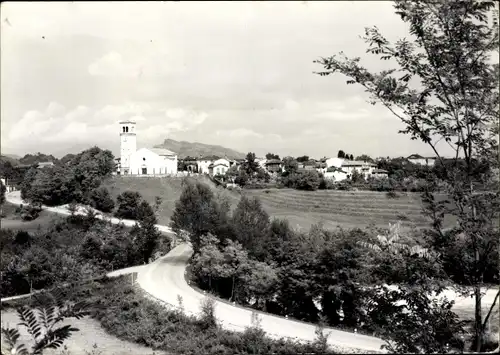 Ak Valeriano Vezzano Ligure, Stadtpanorama, Straßenpartie, Glockenturm