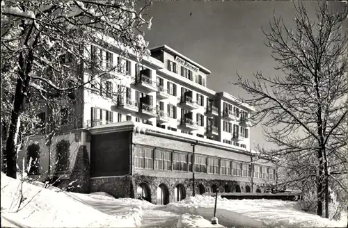 Ak Braunwald Kt. Glarus Schweiz, Blick auf Hotel Braunwald im Winter