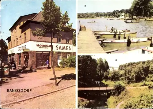 Ak Rangsdorf in Brandenburg, Seebad Allee, Strandbad, Krumme Lanke