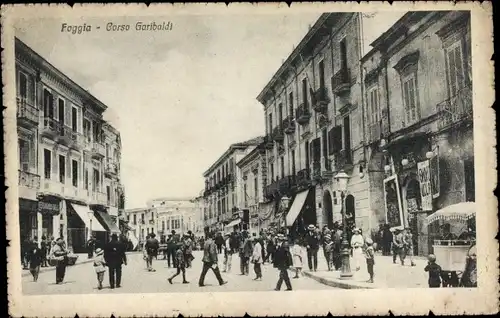 Ak Foggia Puglia, Corso Garibaldi, Straßenpartie in der Stadt