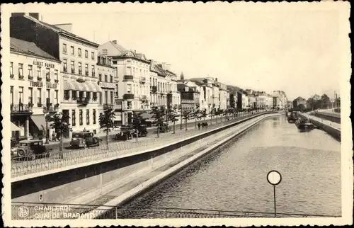 Ak Charleroi Wallonien Hennegau, Quai de Brabant, Stadtansicht, Flusspartie