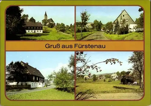 Ak Fürstenau Altenberg, Blick zur Kirche, Teilansicht, Ferienheim und Gaststätte Grüne Heide