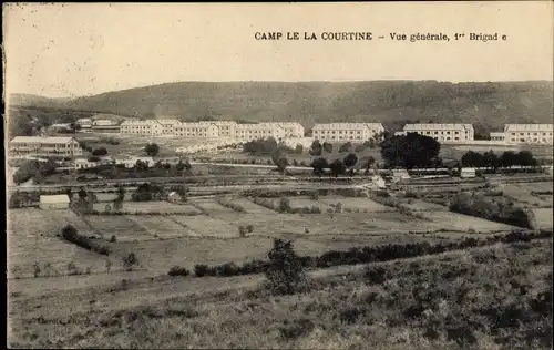 Ak La Courtine Creuse, Camp de la Courtine, Vue generale, 1. Brigade