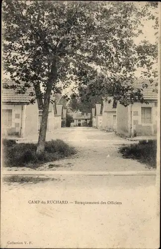 Ak Camp du Ruchard Indre et Loire, Baraquements des Officiers
