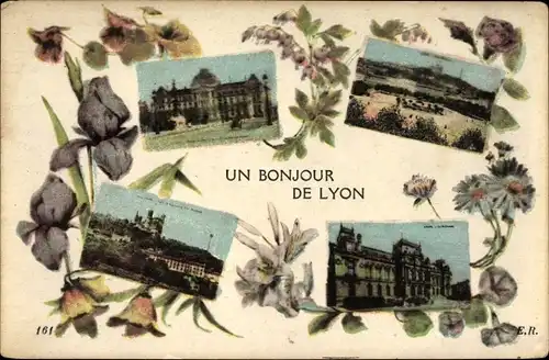 Ak Lyon Rhône, La Prefecture, Stadtansichten, Gebäude, Blumen