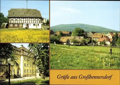 Ak Großhennersdorf Herrnhut in der Oberlausitz, Umgebindehaus, Katharinenhof, Königsholz