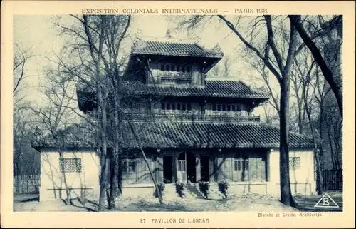 Ak Paris Frankreich, Exposition Coloniale Internationale 1931, Pavillon de l'Annam