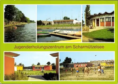 Ak Wendisch Rietz im Kreis Oder Spree, Jugenderholungszentrum am Scharmützelsee, Volleyballplatz