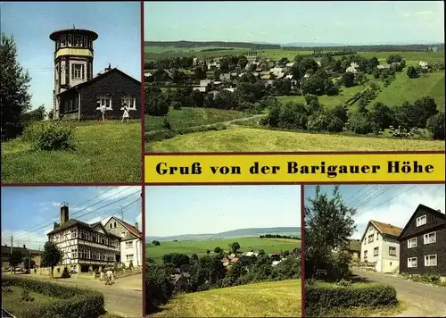 Ak Barigau Oberhain in Thüringen, Barigauer Turm, Egelsdorf, FDGB Erholungsheim, Ortsmotiv