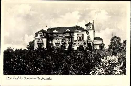 Ak Bad Hersfeld, Blick auf das Sanatorium Wigbertshöhe