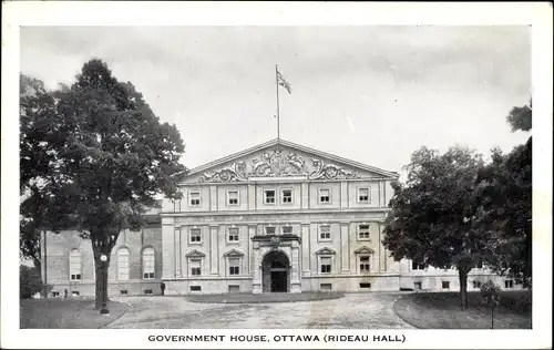 Ak Ottawa Ontario Kanada, View of Government House, Rideau Hall