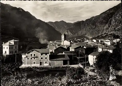 Ak Andorra la Vella Andorra, Vista General, Panoramablick auf die Stadt