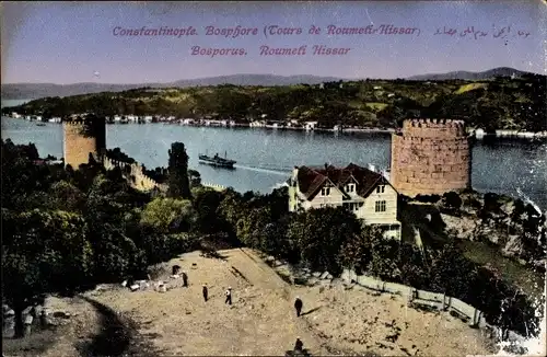 Ak Konstantinopel Istanbul Türkei, Bosporus, Roumeli Hissar