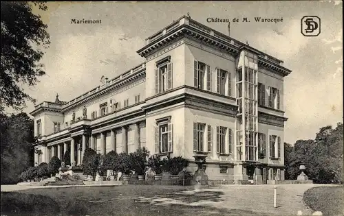 Ak Mariemont Hennegau Wallonien, Blick auf das Schloss