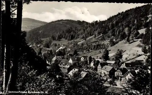 Ak Rohrbach Thüringer Wald, Sommerfrische, Totalansicht, Blick ins Tal