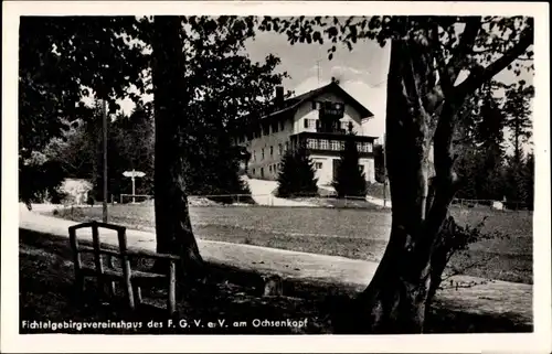 Ak Warmensteinach Oberfranken Bayern, Fichtelgebirgsvereinshaus des FGV eV, Ochsenkopfhaus