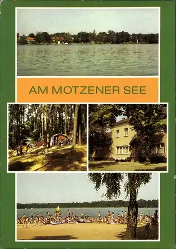 Ak Motzen Mittenwalde im Kreis Dahme Spreewald, Motzener See, Kallinchen Campingplatz, Strandbad
