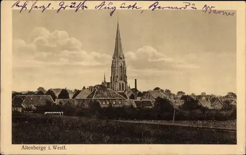 Ak Altenberge in Nordrhein Westfalen, Blick zur Kirche