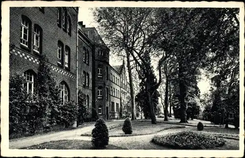 Ak Hamb Sonsbeck am Niederrhein, St. Bernardin, Ansicht der Gartenanlagen