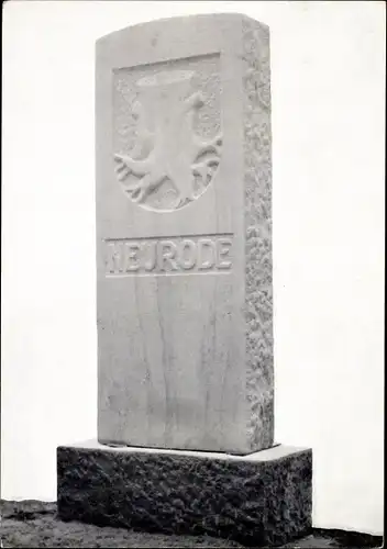 Ak Nowa Ruda Neurode Schlesien, Baustein Neurode dankt, Denkmal, 10. Neuroder Heimattreffen 1962