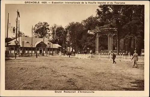 Ak Grenoble Isère, Exposition Internationale de la Houille blanche et du Tourisme 1925, Restaurant