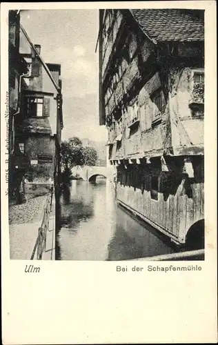 Ak Ulm an der Donau Baden Württemberg, Partie bei der Schapfenmühle