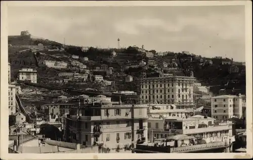 Ak Genova Genua Ligurien, Panorama verso el Righi, Teilansicht der Stadt