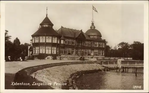 Ak København Kopenhagen Dänemark, Langelinies Pavillon, Uferpartie