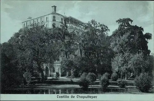 Ak Mexiko, Castillo de Chapultepec, Schloss