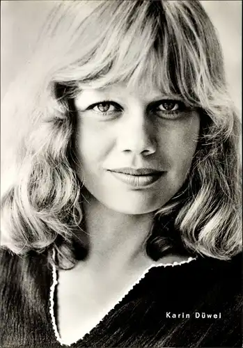 Ak Schauspielerin Karin Düwel, Portrait, Sabine Wulff, Progress Starfoto
