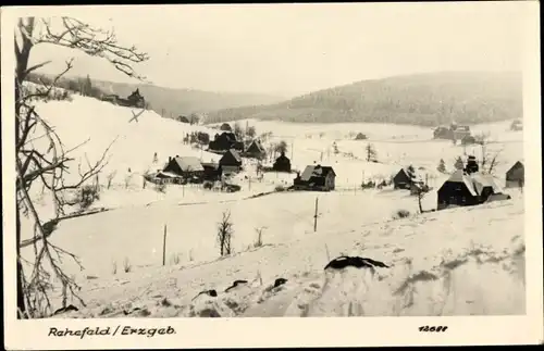 Ak Rehefeld Zaunhaus Altenberg im Erzgebirge, Stadtansicht, Winteraufnahme