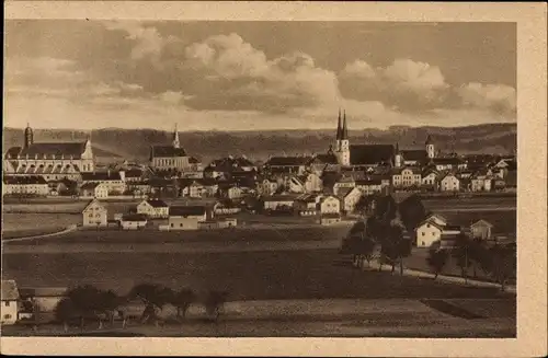 Ak Altötting in Oberbayern, Blick auf Ortschaft und Umgebung