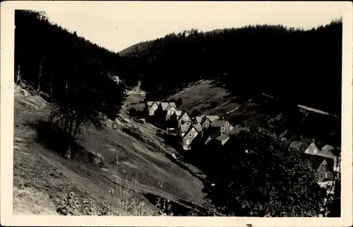 Ak Fehrenbach Masserberg im Thüringer Schiefergebirge, Blick auf den Ort mit Umgebung