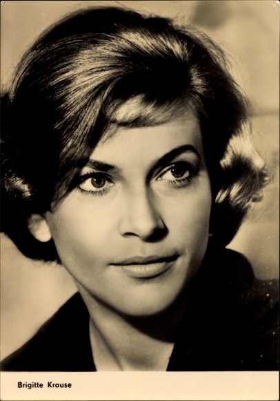 Ak Schauspielerin Brigitte Krause, Portrait, Simplontunnel, Defa Film ...