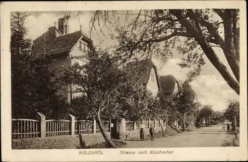 Ak Waldbröl im Oberbergischen Kreis, Straße nach Büscherhof