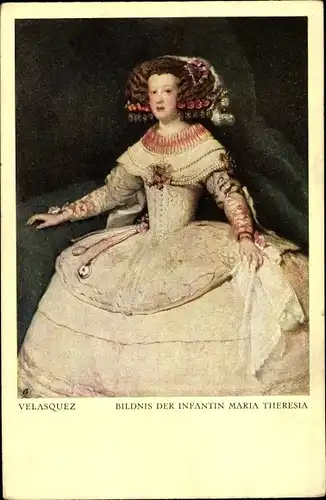Künstler Ak Velazquez, Infantin Maria Theresia, Maria Theresia von Österreich