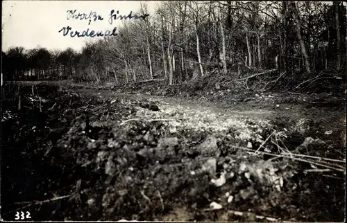 Foto Ak Verdenal Lothringen Meurthe et Moselle, Straßenpartie, Kriegszerstöung I. WK