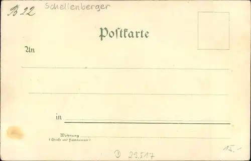 Künstler Litho Schellenberger, Otto von Bismarck, Herzog zu Lauenburg, Bundeskanzler, Portrait
